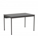 EDV-Tisch, 120x90 cm (B/T), 72 cm hoch, Holzkabelkanal mit Deckel, 